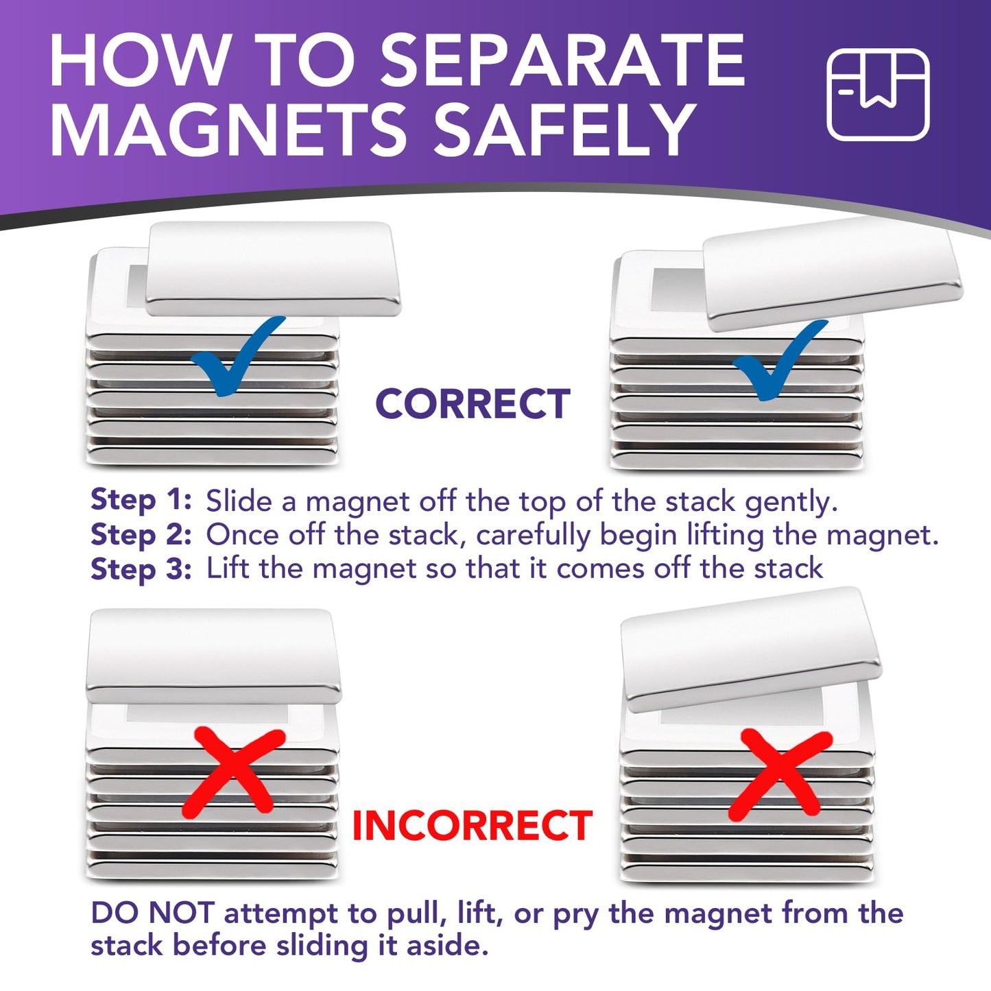 DIYMAG Strong Permanent Rare Earth Magnets,Powerful Neodymium Square Magnets for Fridge, DIY, Building, Science, Craft, and Office, 1.16 inch x 1.16 inch x 0.08 inch 6 Pack
