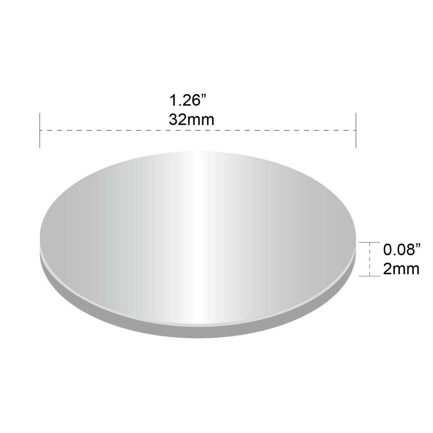Strong Neodymium Disc Magnets Stronger Than N35 Rare Earth Magnets - 1.26 inch x 0.08 inch, Pack of 24