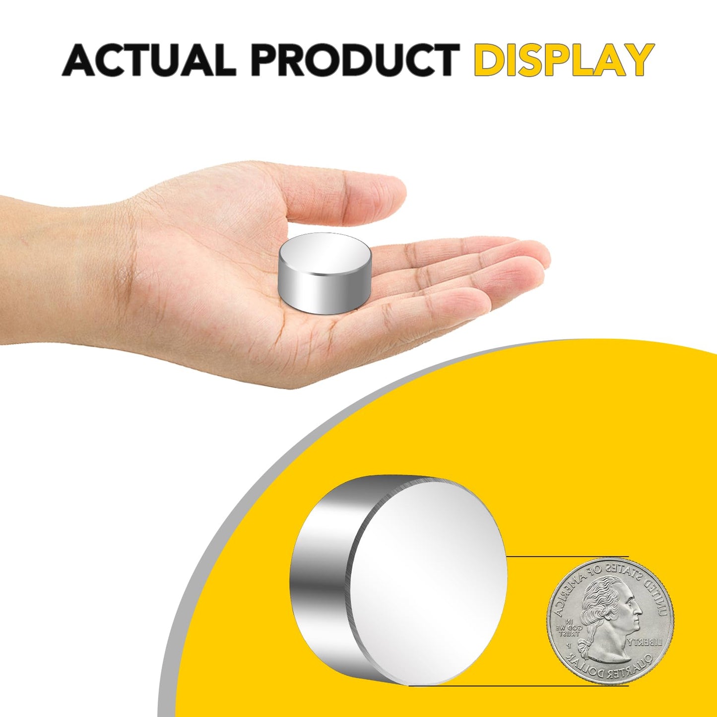 DIYMAG Large Neodymium Magnet, 1.57"x0.79"(40x20mm) Strong Magnets Round High Power Rare Earth Magnets Permanent Magnetic Disc for Tag Remover Tool 1 Piece