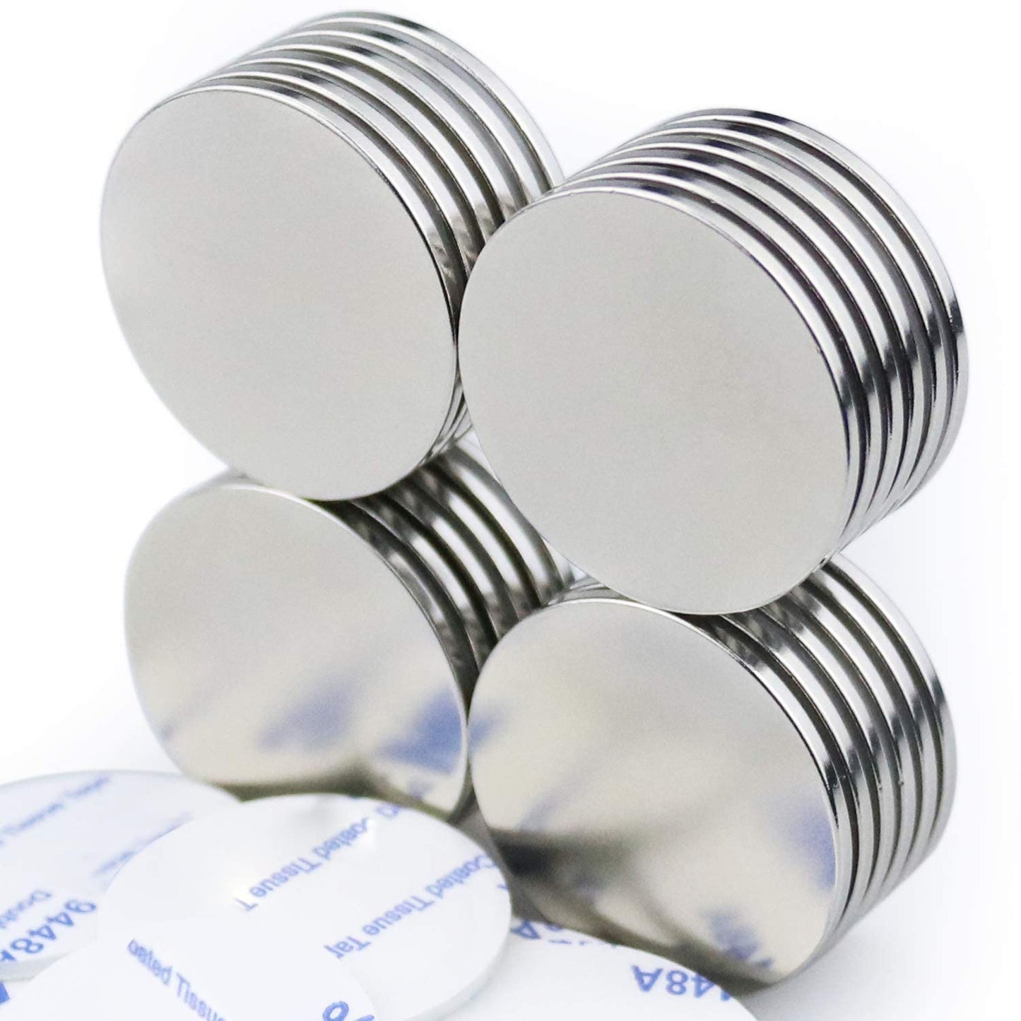Strong Neodymium Disc Magnets Stronger Than N35 Rare Earth Magnets - 1.26 inch x 0.08 inch, Pack of 24