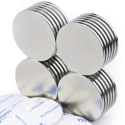 Strong Neodymium Disc Magnets Stronger Than N35 Rare Earth Magnets - 1.26 inch x 0.08 inch, Pack of 24