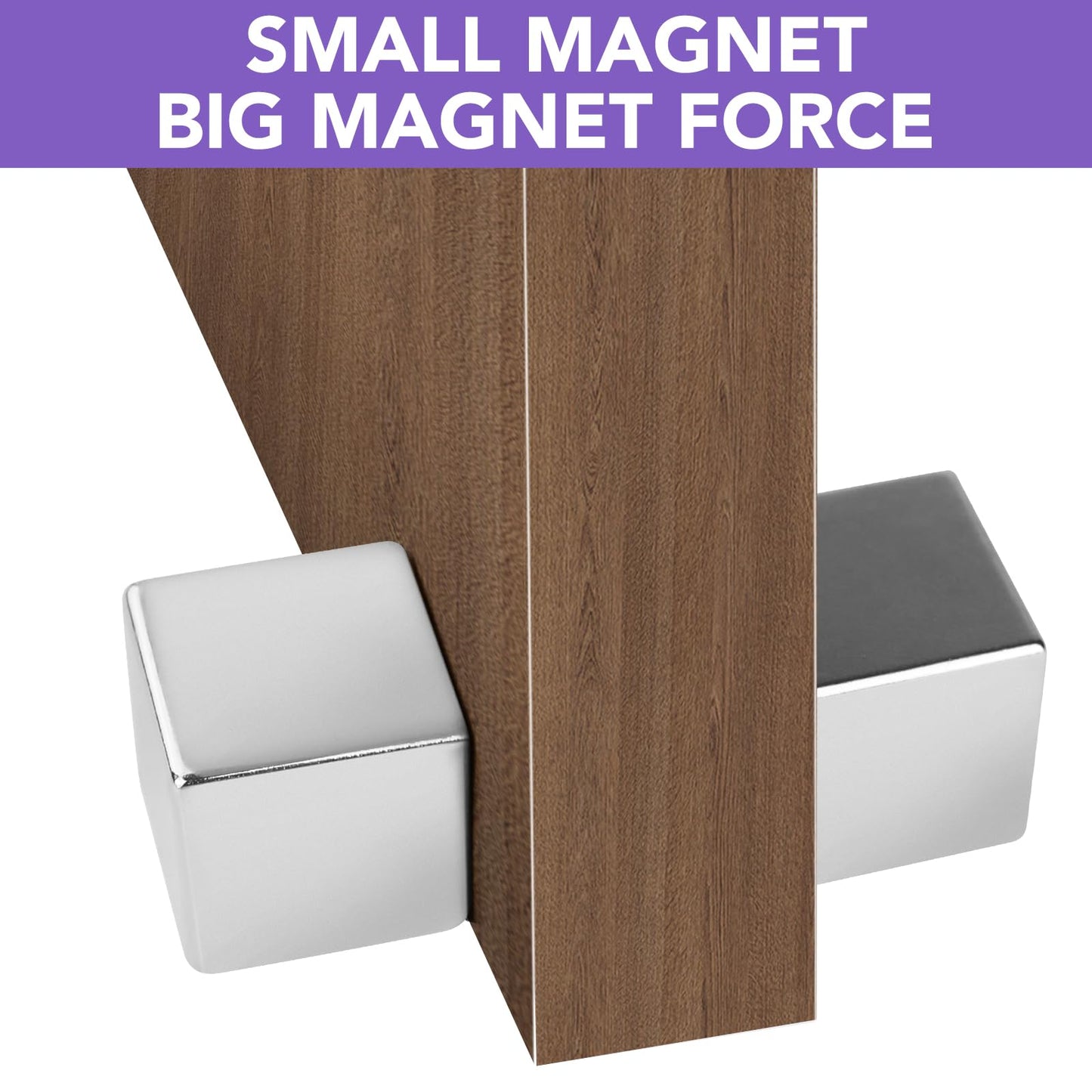 DIYMAG 1Inch  N52 Strong Cube Neodymium Magnets, Cube Rare Earth Magnet Heavy Duty for Fridge Science Whiteboard Crafts Office and DIY Grade Pack of 2