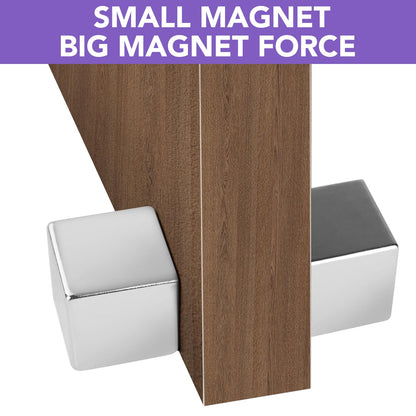 DIYMAG 1Inch  N52 Strong Cube Neodymium Magnets, Cube Rare Earth Magnet Heavy Duty for Fridge Science Whiteboard Crafts Office and DIY Grade Pack of 2