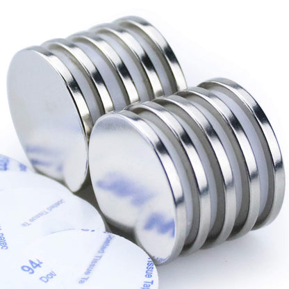 DIYMAG Powerful N52 Neodymium Disc Magnets, Permanent, Strong, Rare Earth Magnets. Fridge, DIY, Building, Scientific, Craft, and Office - 1.26 inch x 1/8 inch, Pack of 10