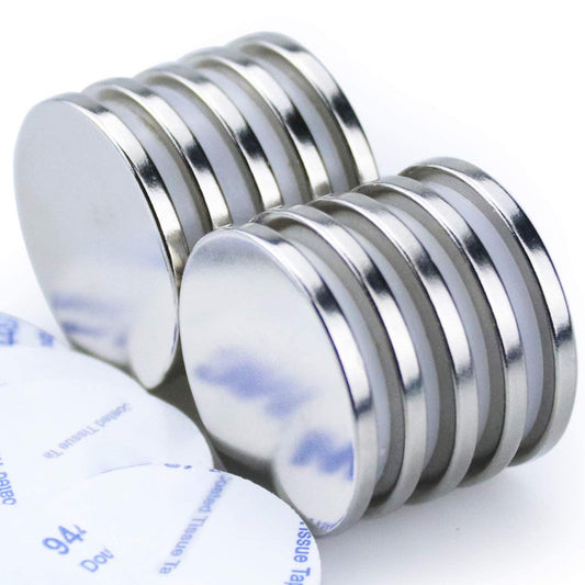 DIYMAG Powerful N52 Neodymium Disc Magnets, Permanent, Strong, Rare Earth Magnets. Fridge, DIY, Building, Scientific, Craft, and Office - 1.26 inch x 1/8 inch, Pack of 10