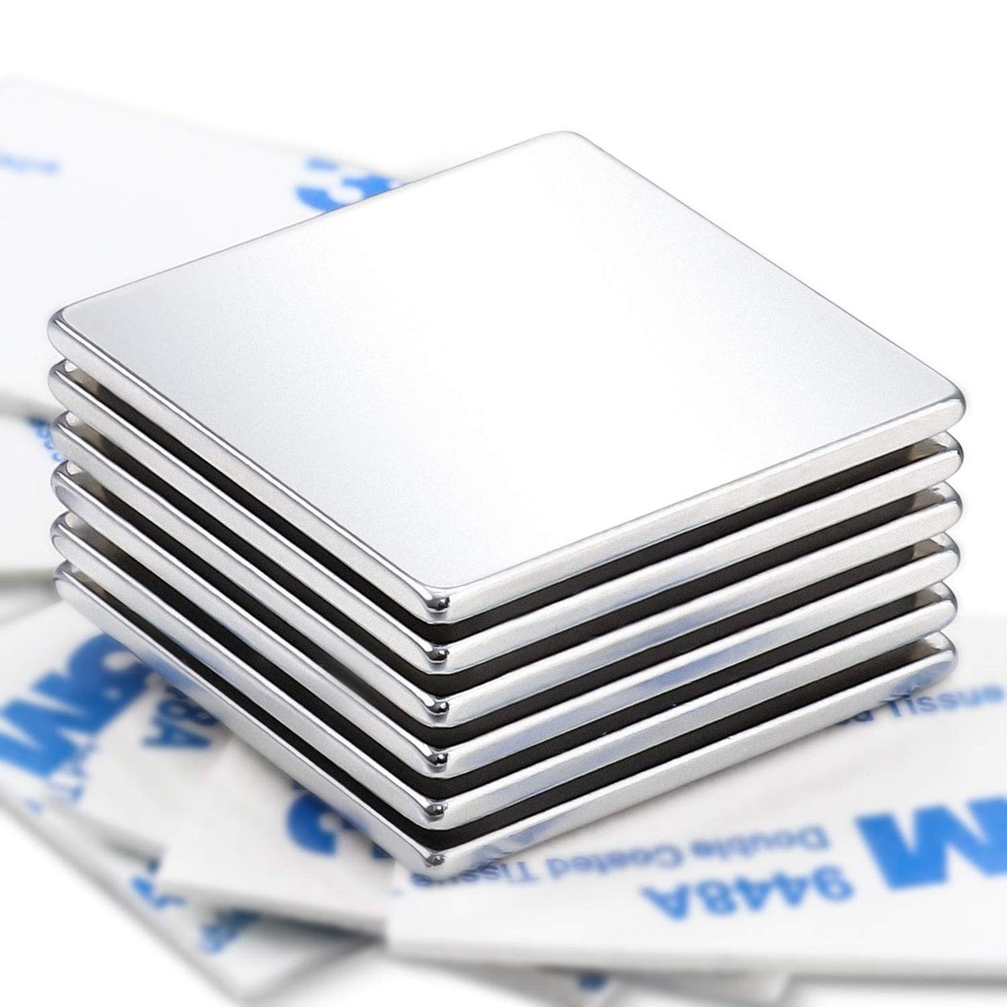 DIYMAG Strong Permanent Rare Earth Magnets,Powerful Neodymium Square Magnets for Fridge, DIY, Building, Science, Craft, and Office, 1.16 inch x 1.16 inch x 0.08 inch 6 Pack