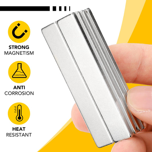 MAGNETS COATED - Ni+Cu+Ni Triple Layer Coated. The Best Coating Available, which Provides a Shiny and Rust Resistant Protection for the Magnets.